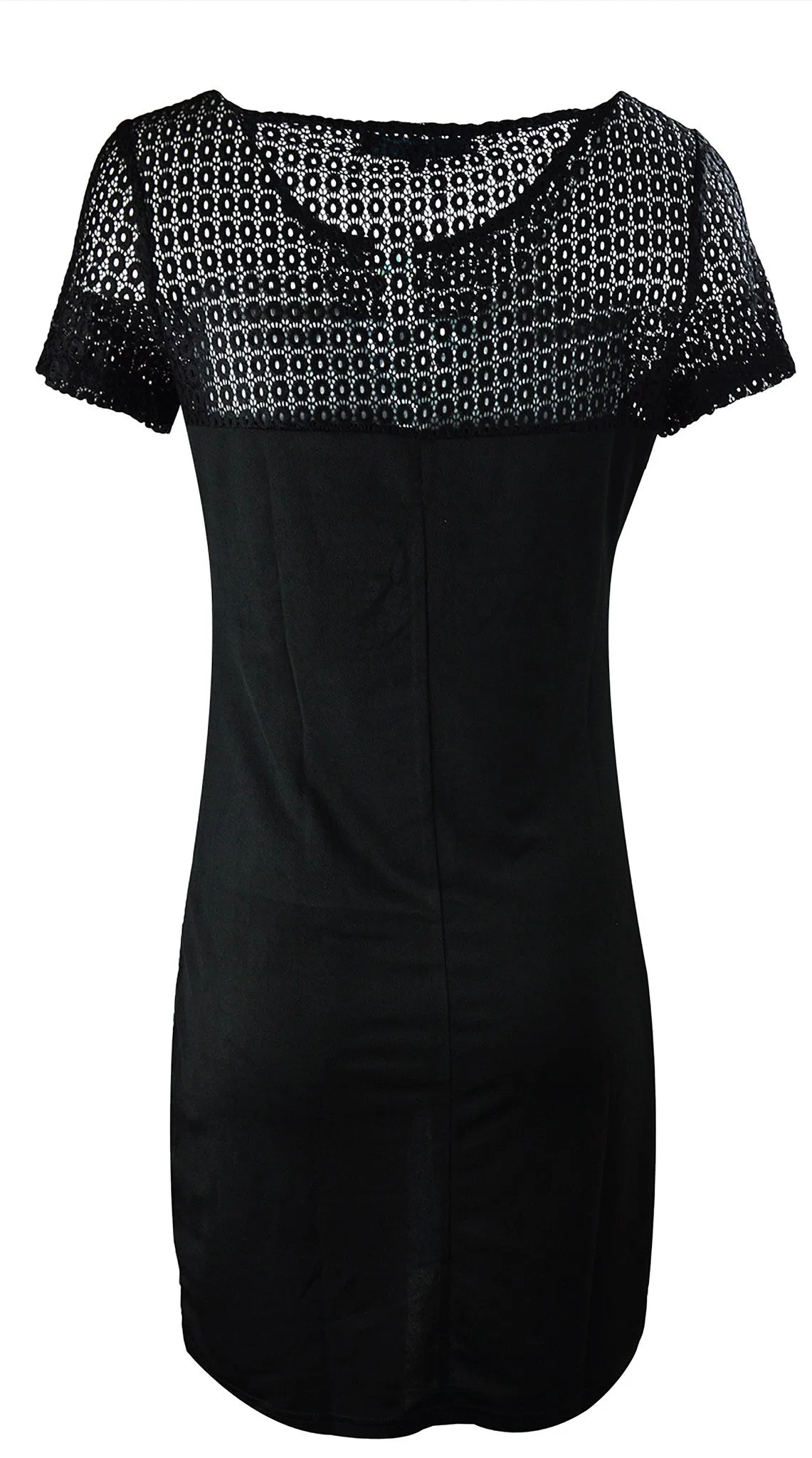 TATTOPANI-womens-short-sleeved-dress-with-muticolored-floral-pattern-print