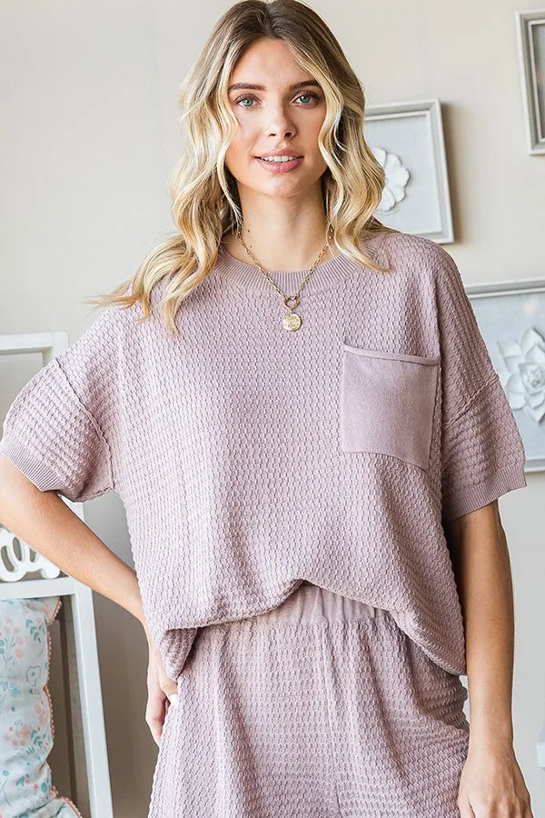 Textured Knit Top