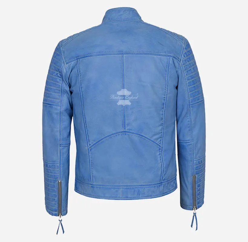 The Scarlet Biker Leather Jacket For Men's Classic Racer Jacket