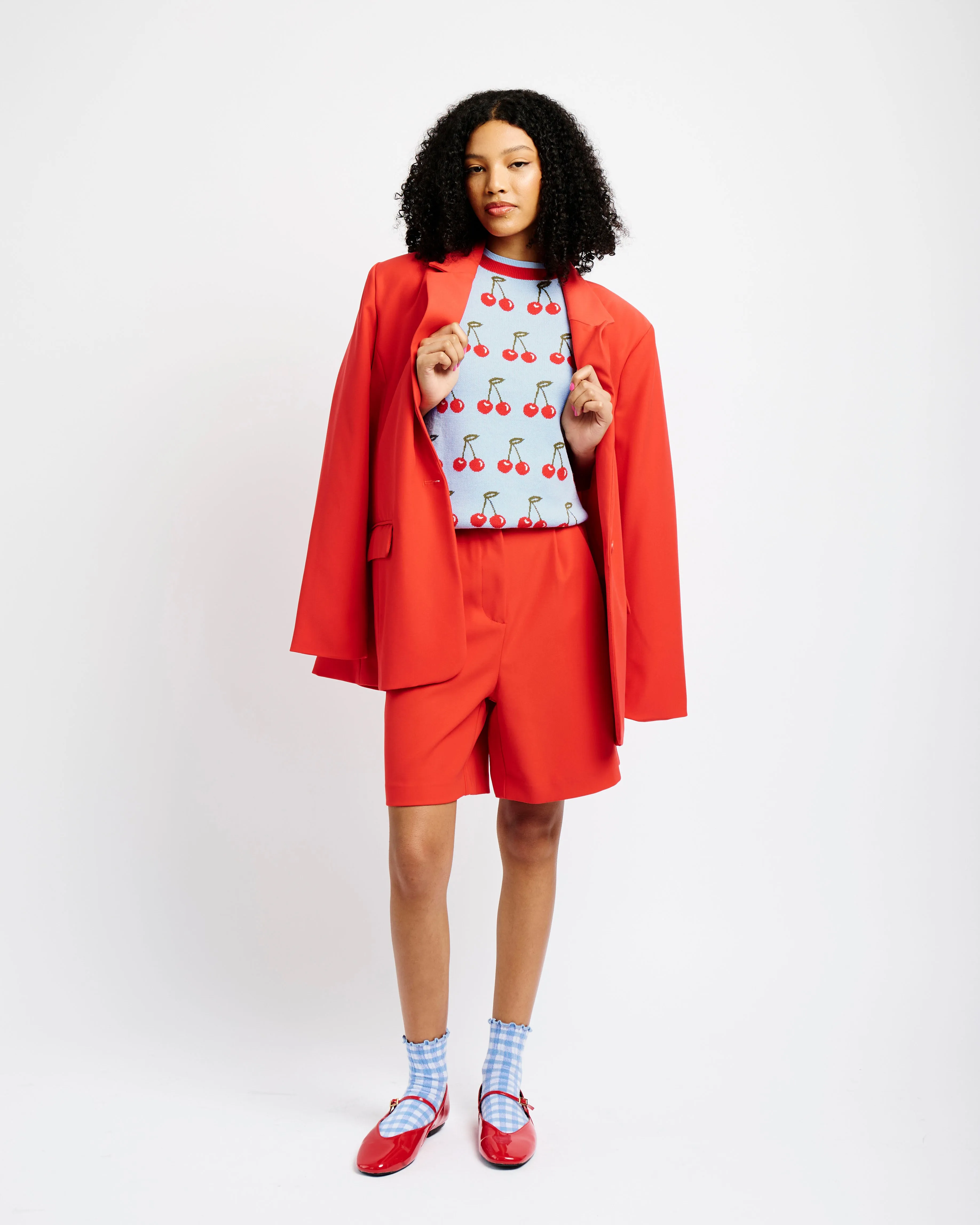 The Short Sleeve Jumper with Cherries