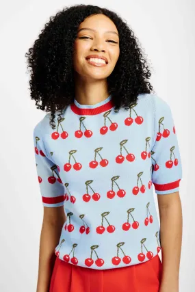 The Short Sleeve Jumper with Cherries