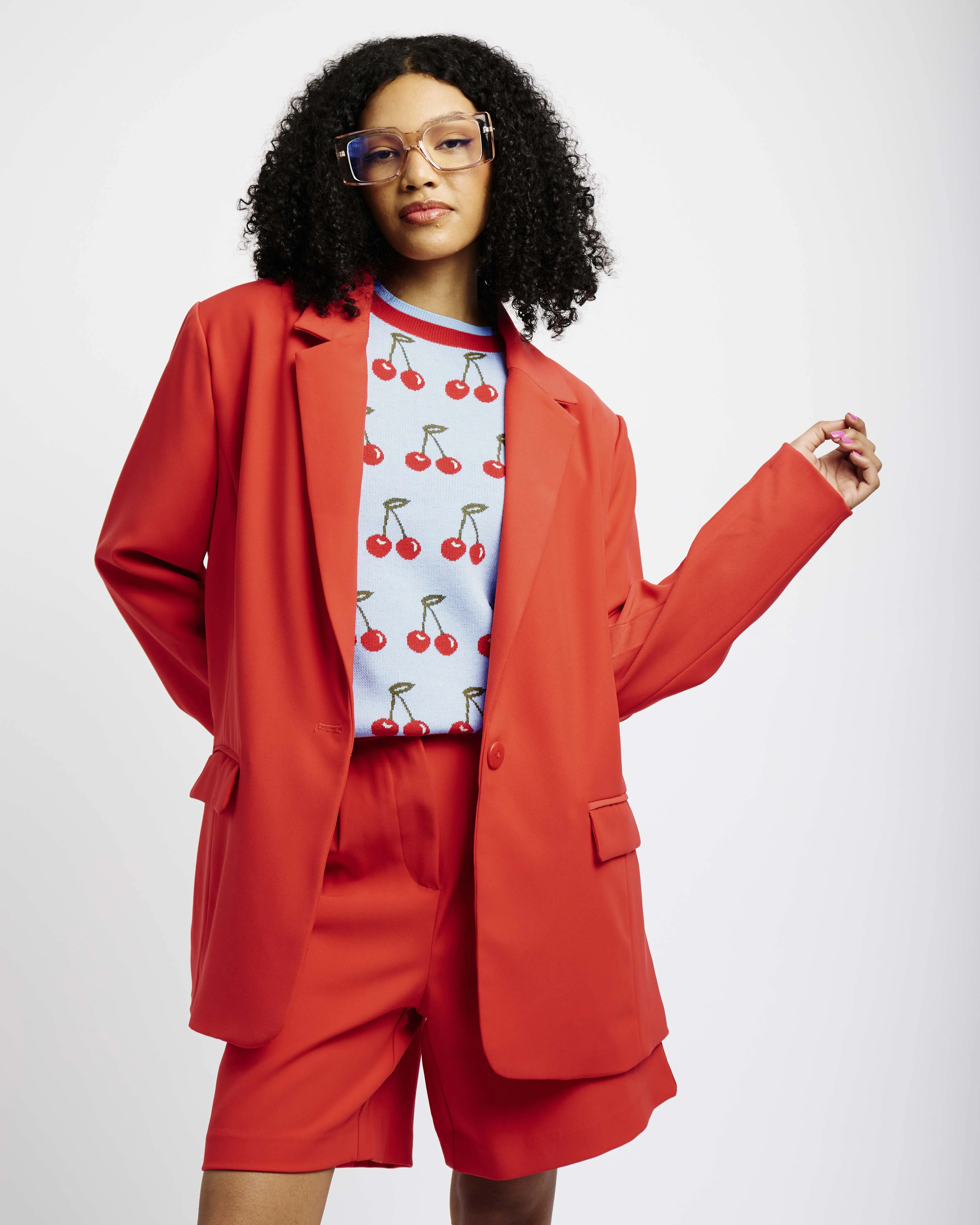 The Short Sleeve Jumper with Cherries