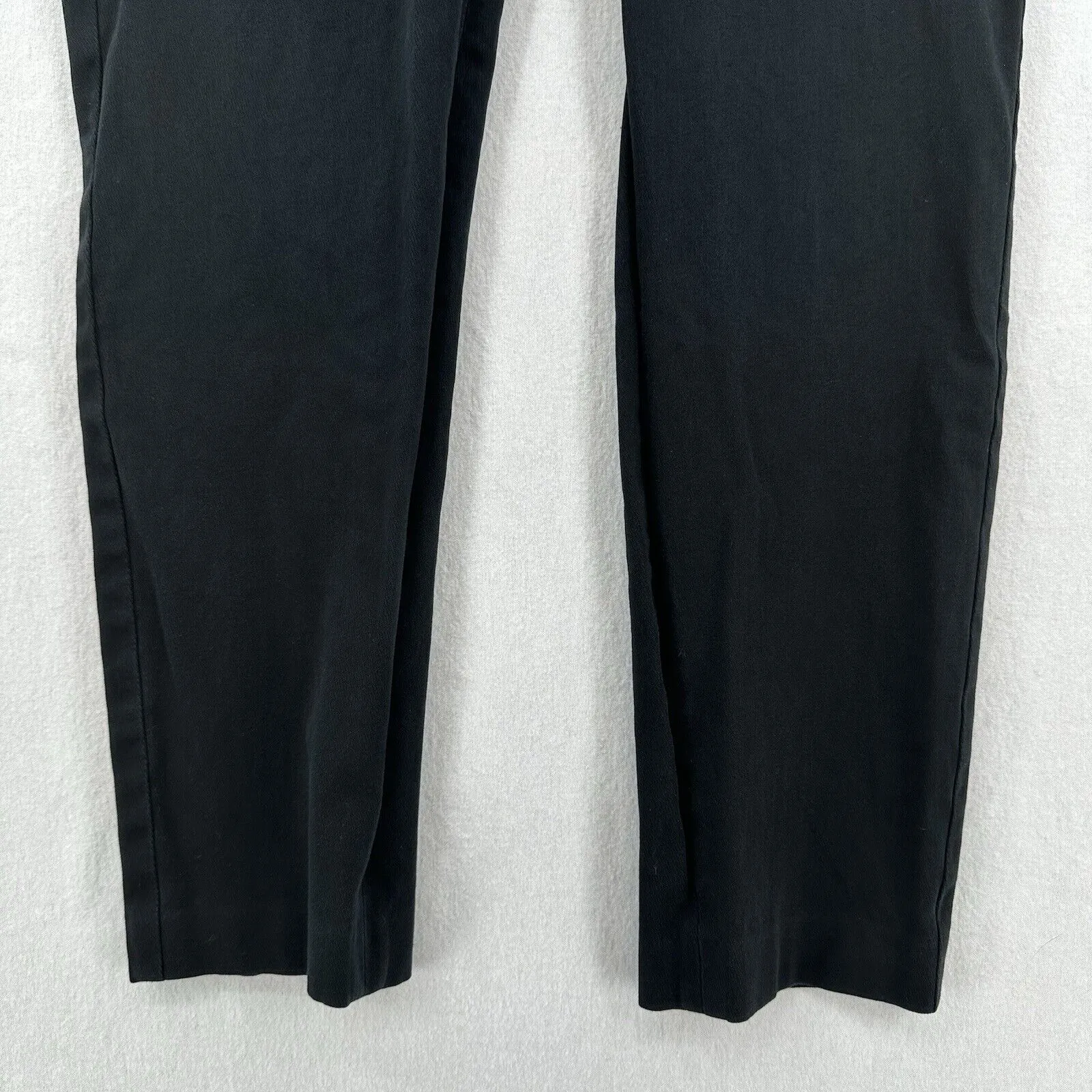 Theory Pants Womens 6 Slim Ankle Trouser Black Twill Chino Minimalist Career