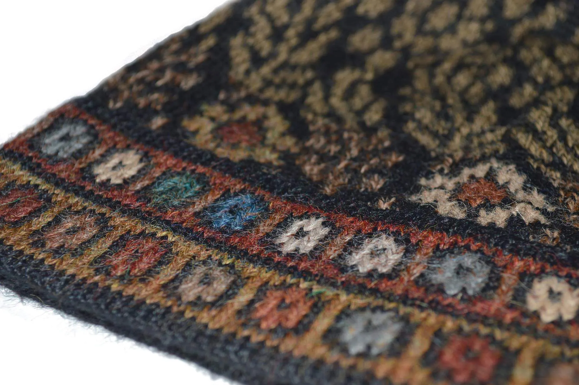 Tibet Alpaca Hat and Scarf Set-Hand knit and Embroidered