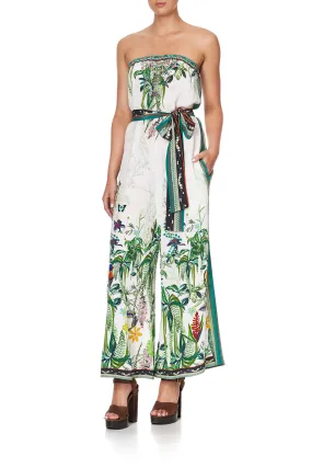 TIE WAIST STRAPLESS JUMPSUIT DAINTREE DARLING