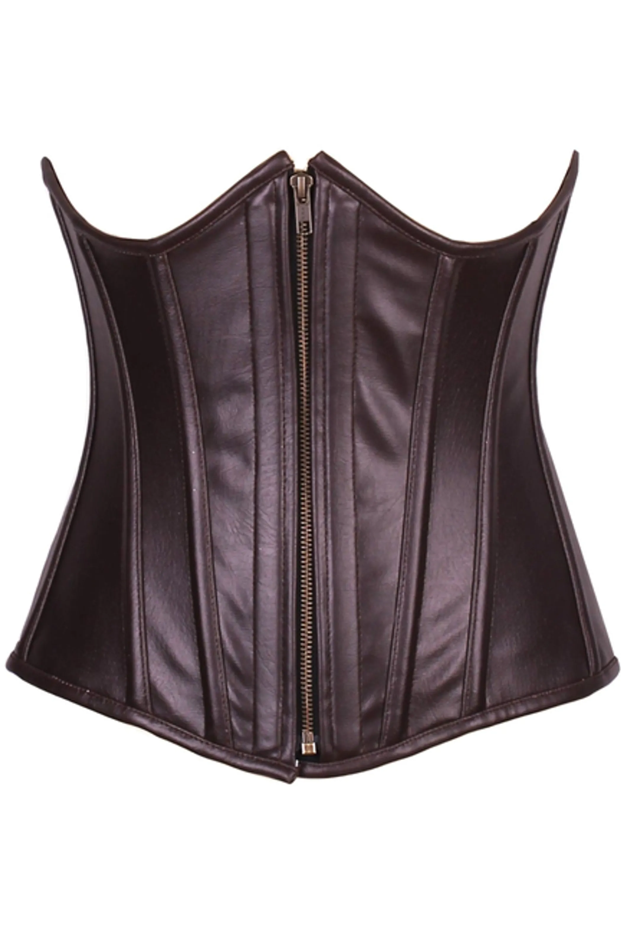 Top Drawer Faux Leather Underbust Corset