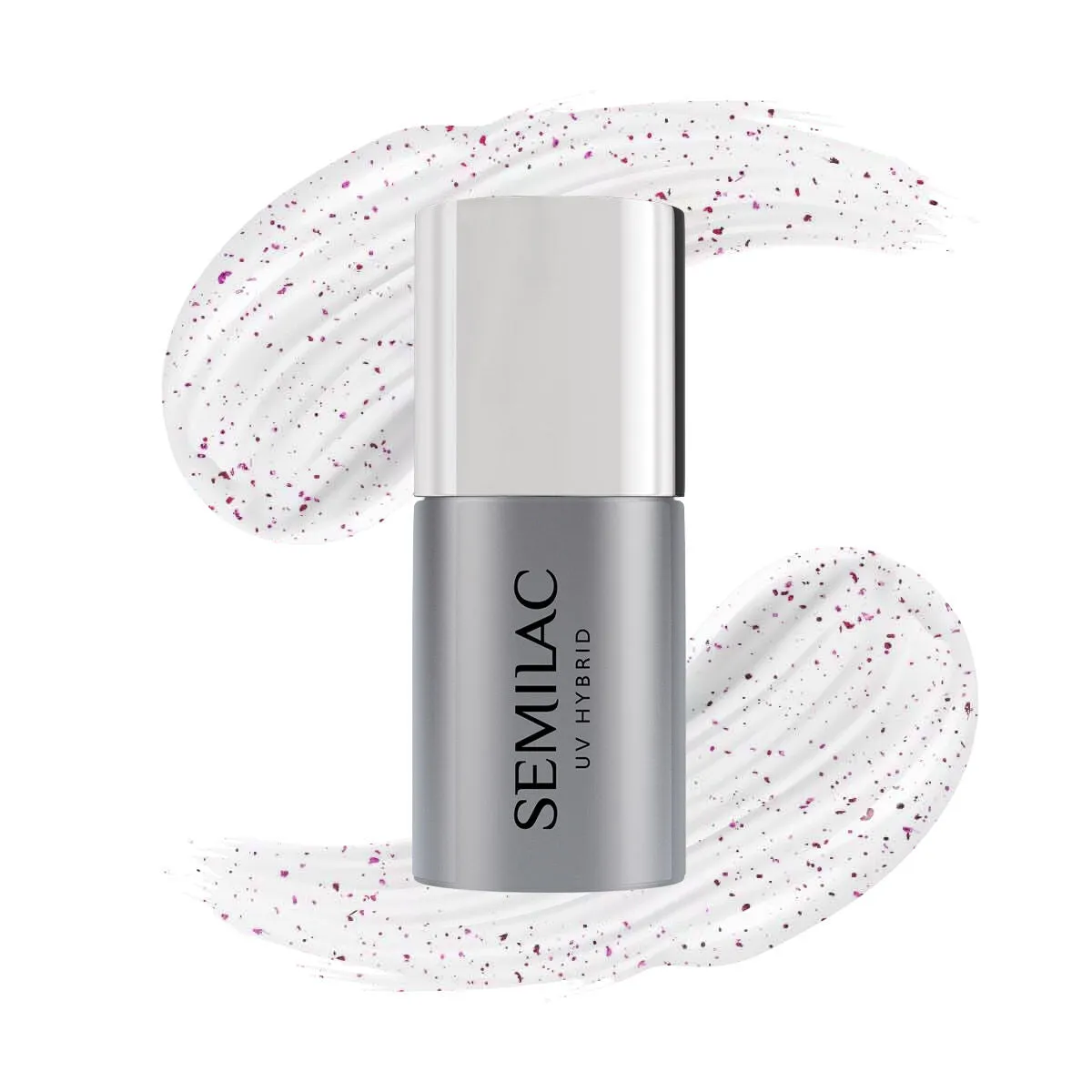 Top No Wipe Blinking T14 -Violet & Rose Flakes - 7 ml