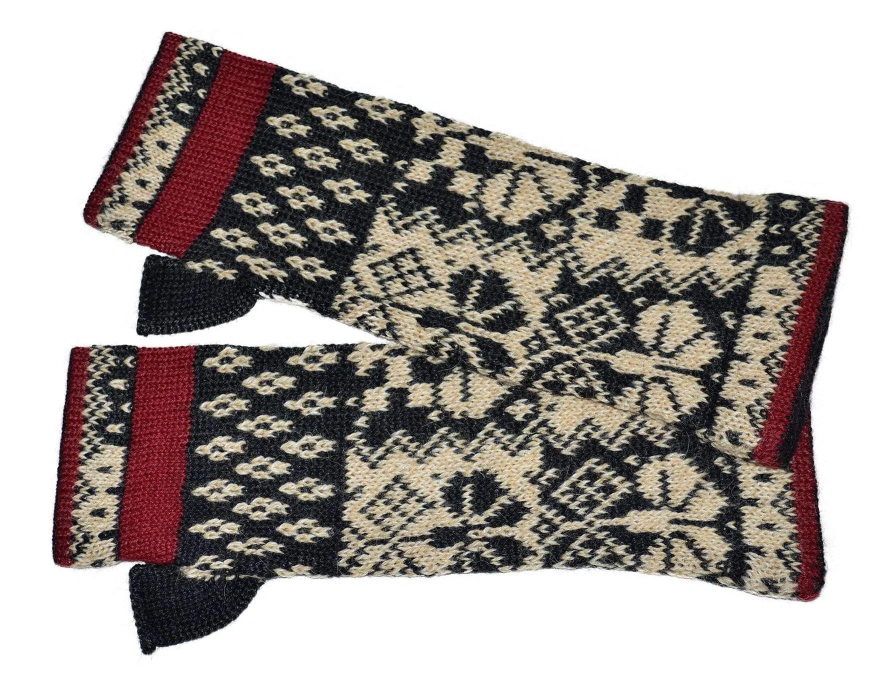 Verbier Women's Alpaca Hat and Fingerless Glove Set