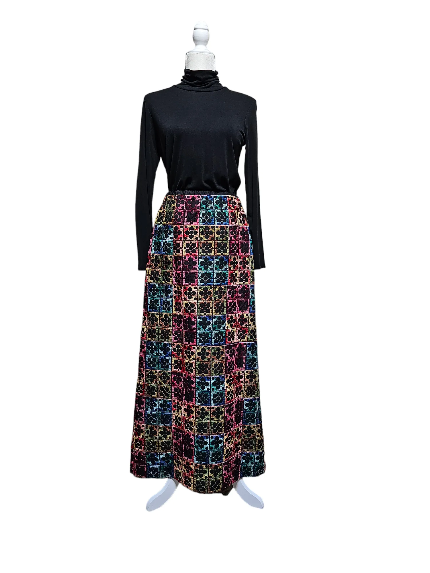 Vintage 1960’s Adelaar’s Aristocrat Hand Sewn Quilted Skirt Small