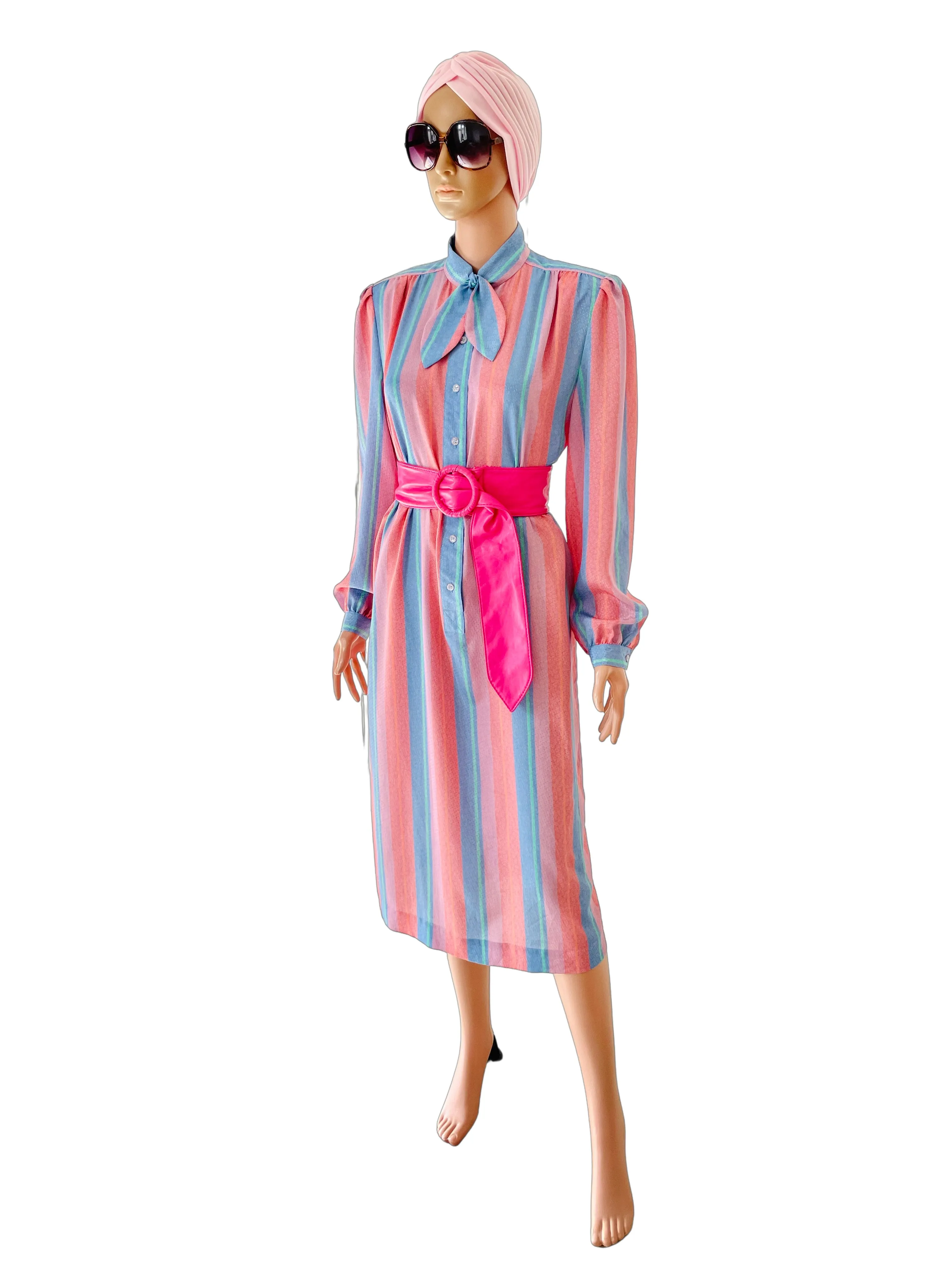 Vintage 1980's Midi Dress