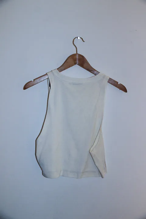 Vintage Calvin Klein XS white women's tank top