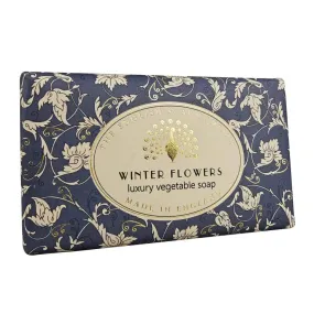 Vintage Winter Flowers Christmas Soap