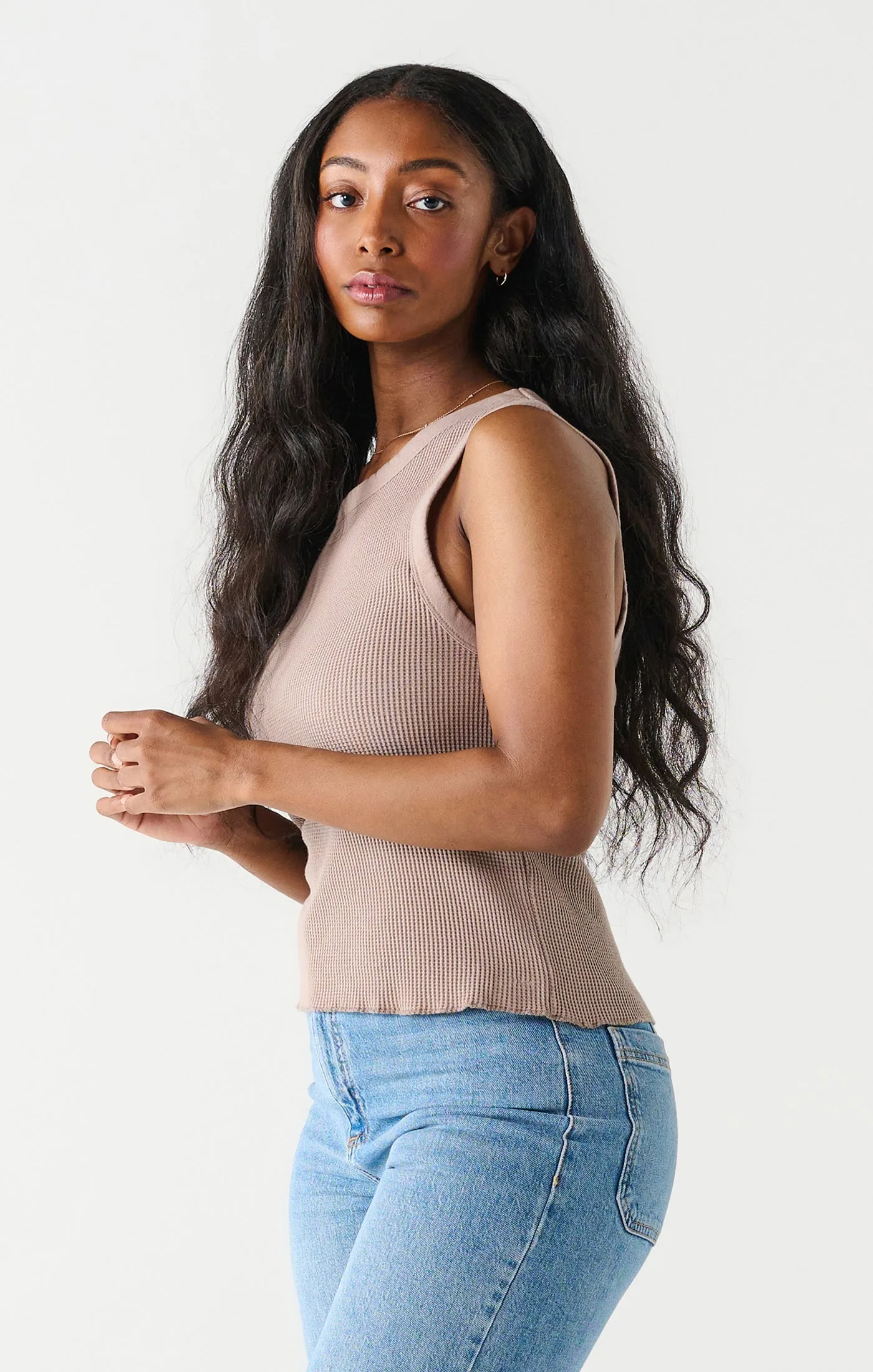 Waffle Knit Tank Top