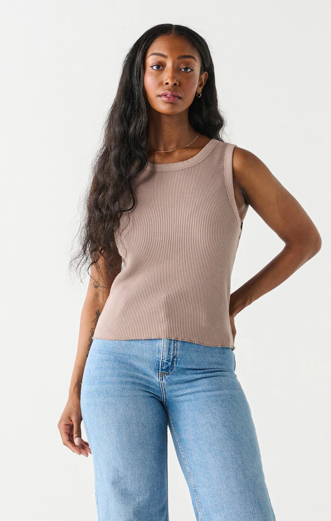 Waffle Knit Tank Top