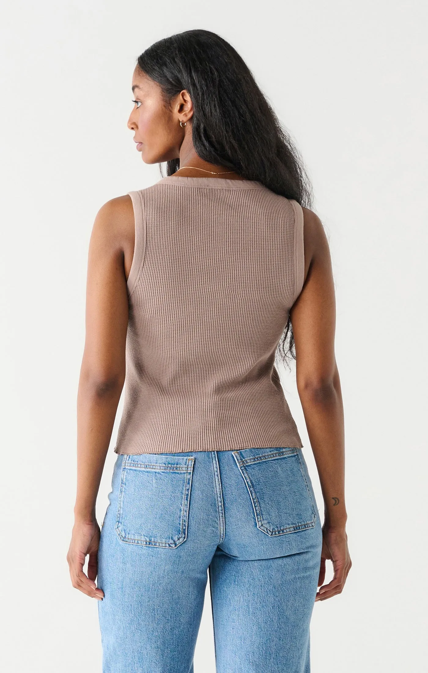 Waffle Knit Tank Top