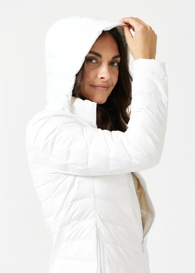 White Duck Down Puffer Coat