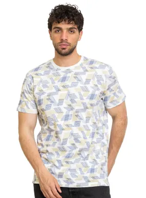White Printed Round T-Shirt Design 2