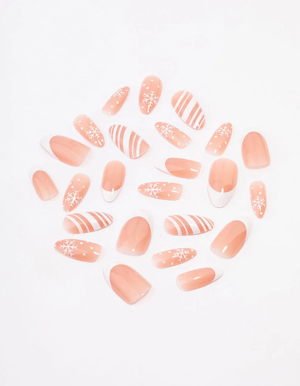 White Snowflake Nail Set