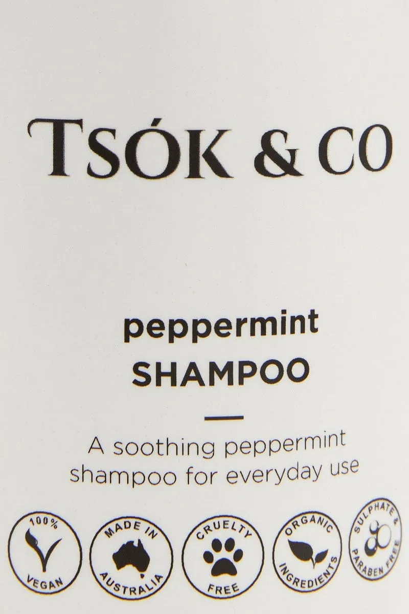 White Tsok And Co Peppermint Shampoo 250Ml