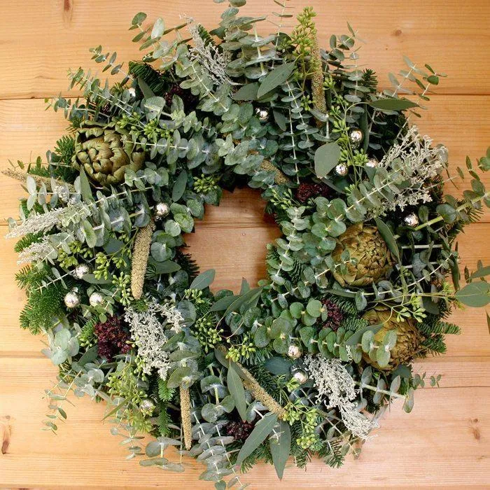 Winter Artichoke Wreath