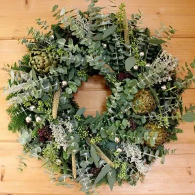 Winter Artichoke Wreath