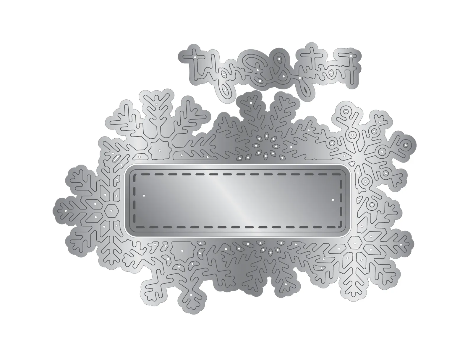 Winter Snowfall Stamp and Die Set