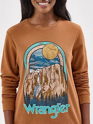 Wrangler Women's Long Sleeve Thermal Graphic Tee