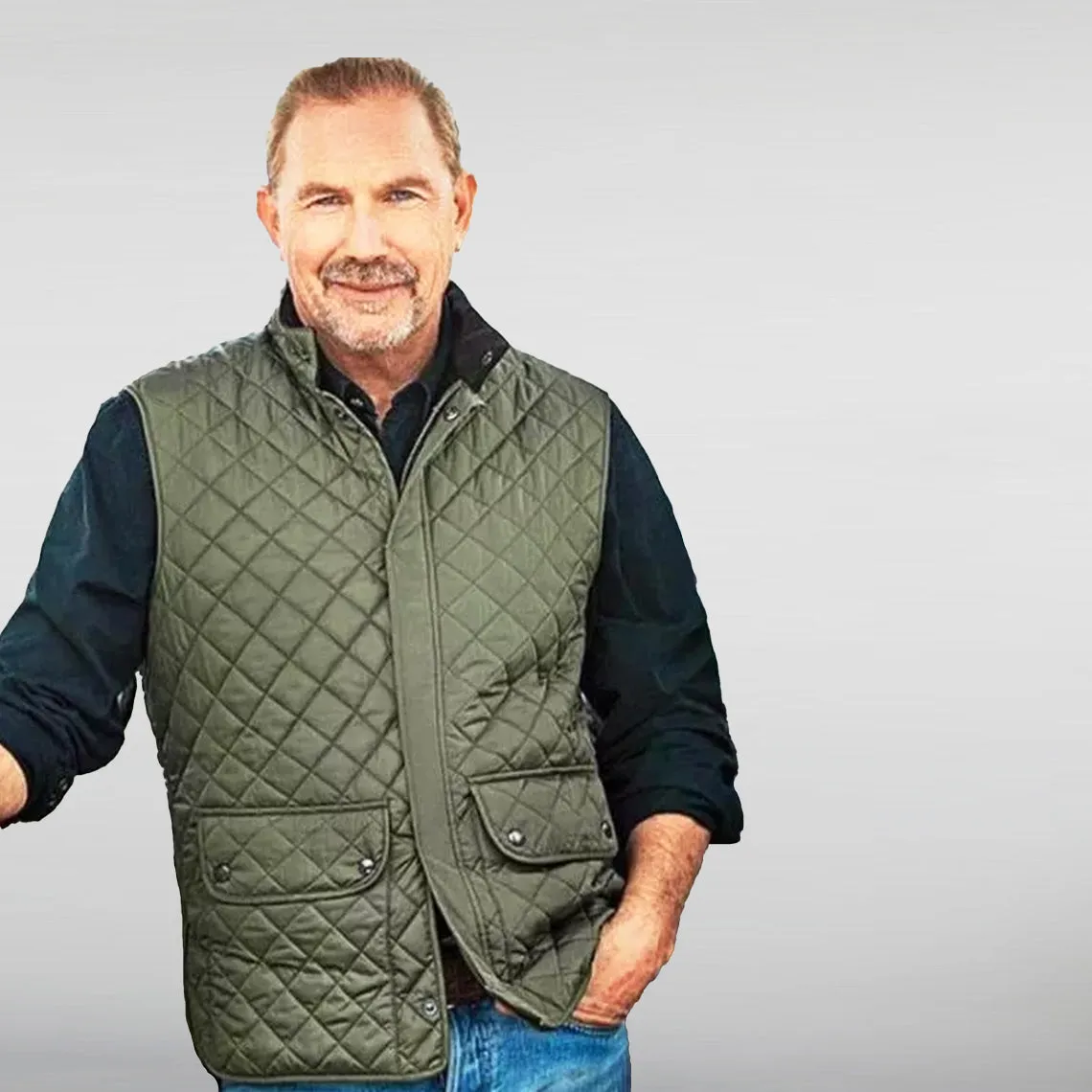 Yellowstone Kevin Costner John Dutton Quilted Vest