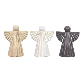 Young's Inc. Stoneware Frosty Winter Angel