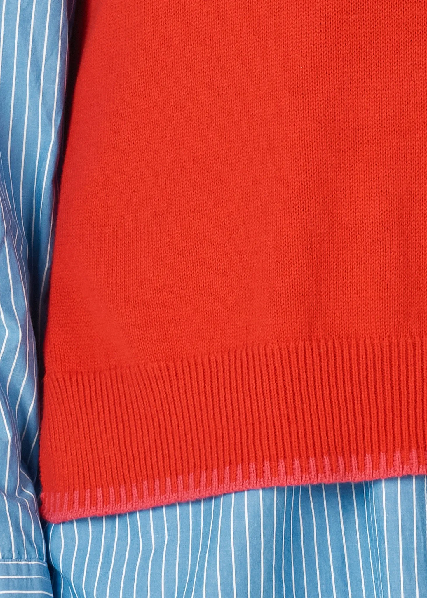 Zaket & Plover Essential Two Tone Vest  -  Rouge